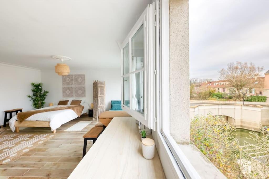 Studio Vue Direct Sur Le Port De Cergy, Parking Prive Gratuit Exteriér fotografie